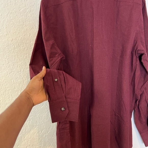 EMANUEL BERG Herringbone Flannel Modern Fit Shirt - Picture 6 of 7